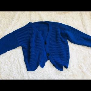 BRIGHT NAVY BLUE CARDIGAN